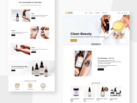 NEW Shopify store for natural skin care brand inspired by Africa