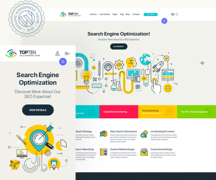 TopTen – Digital SEO Agency WP Theme