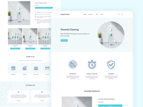 Squeeky Kleen eCommerce Website