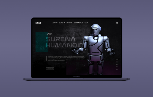 Website landing page