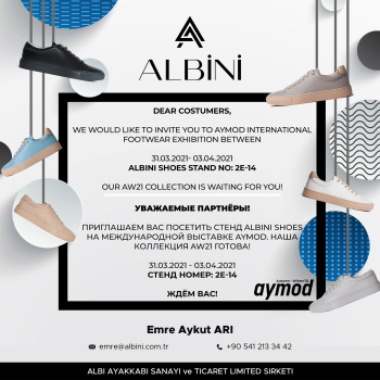 Albini - AYMOD Istanbul Shoes Fair Invitation Design