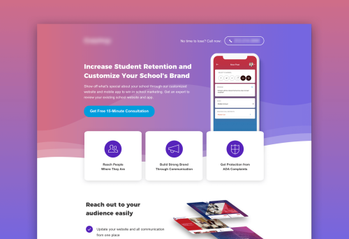 Marketing Solution Landing Page