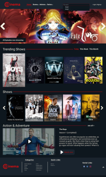 Video Streaming Website Design