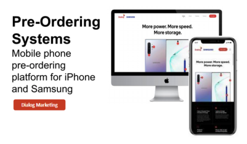 Note 10 Pre Order - Landing page for Dialog Axiata