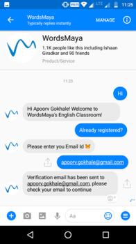 Chatbot for E-learning
