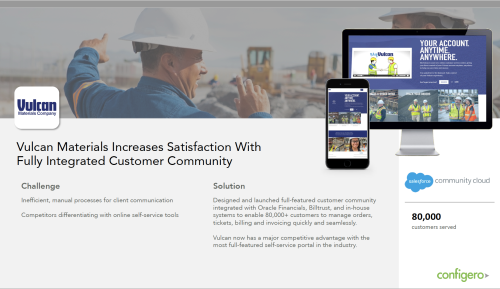 Vulcan Materials Leverages Salesforce Communities to Increase CSAT