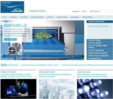 Linde Gas Digital Marketing