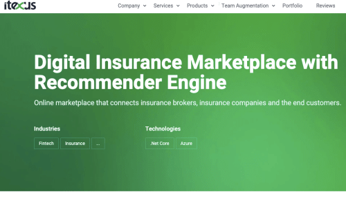 Digital Insurance Marketplace with Recommender Engine