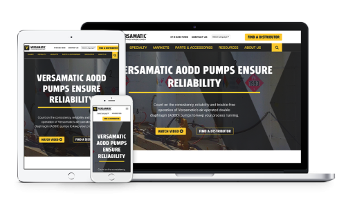 Versamatic Site Re-design