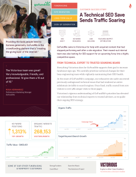 GoFundMe - A Technical SEO Save Sends Traffic Soaring