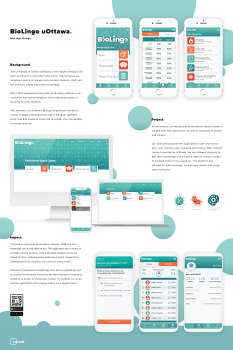 University of Ottawa's BioLingo Web App