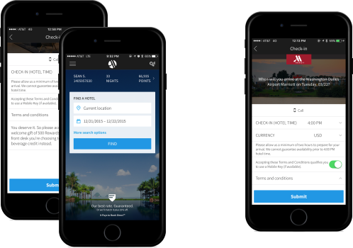 Marriott Hotels Native Mobile Apps