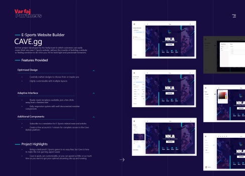 Cave - E-Sports Website Builder