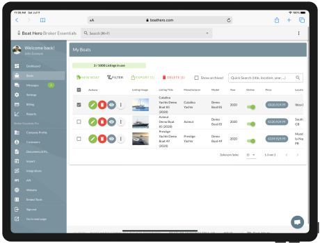 Boat Marketplace / Portal