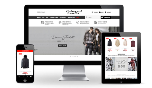 Universal Traveller Ecommerce Website