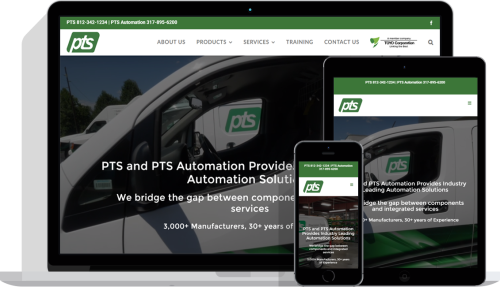 PTS Automation Website Redesign
