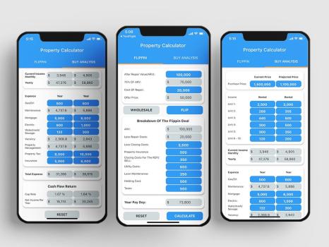 REI Property Calculator Mobile App