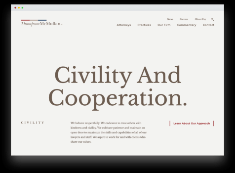 Designing A Website That Evokes The Values Of The Firm