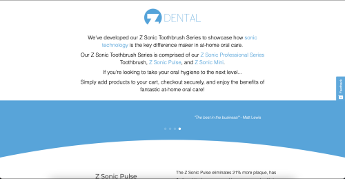 Myzsonic.com - Z Dental Sub website