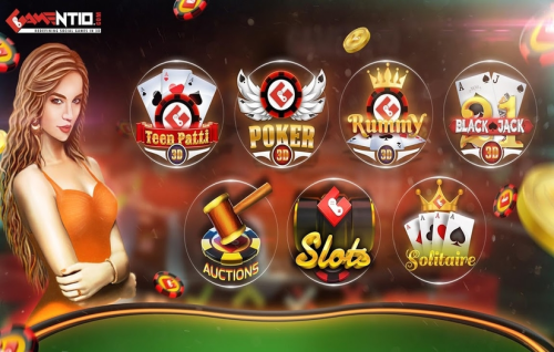 Gamentio 3D: Poker, Teenpatti, Rummy, Blackjack & More