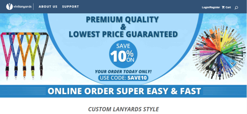 Vivilanyards Online Lanyard Selling E-commerce Platform