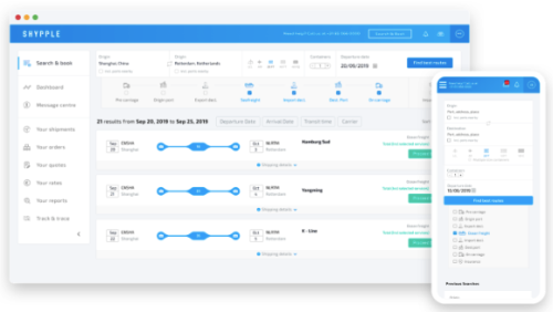 An MVP of web platform for booking containers online