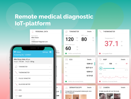 Remote medical diagnostic platform (IoT cloud solution)