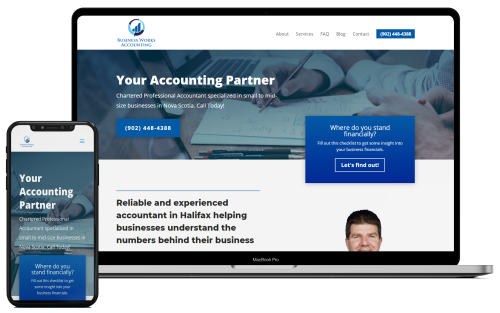 Business Works Accounting WordPress Website