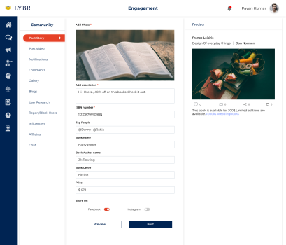Lybr - Admin Dashboard