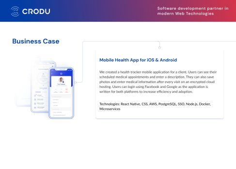 Mobile Health App for iOS & Android