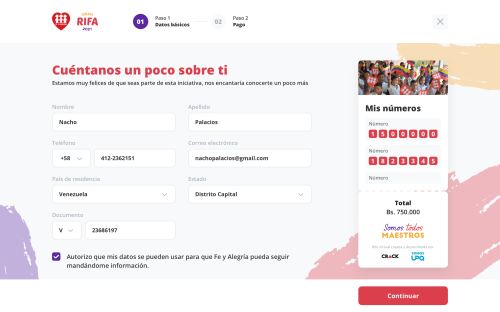 Fe y Alegría Foundation raffle