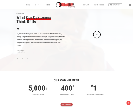 Web Design - Oishii Burger