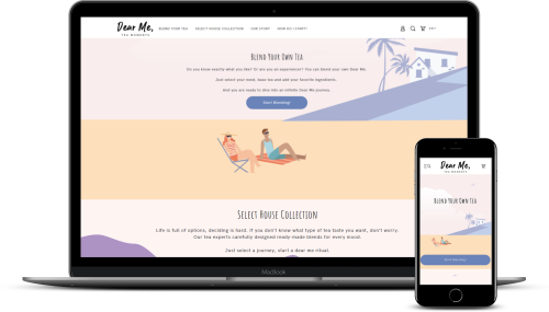 Unilever Dear Me Tea D2C Turkey Website