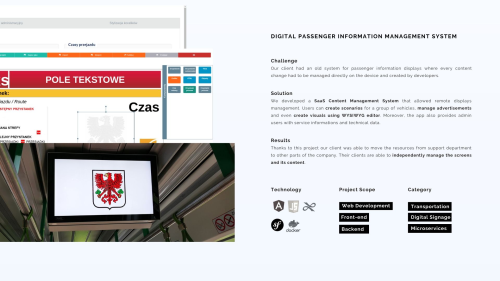 Content Management System for Passenger Information