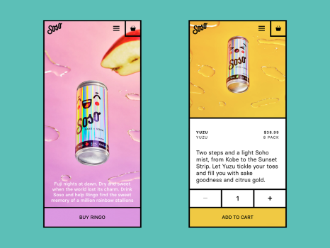 Shopify ecommerce for a US-based beverage company.