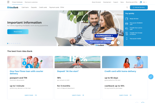 Corporate website. Drupal 8, ReactJS, Progressive Web app, JSON API