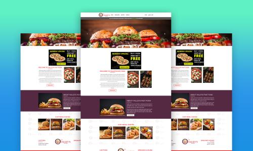 Mr Valley's - Online Food Ordering and Restaurant Website