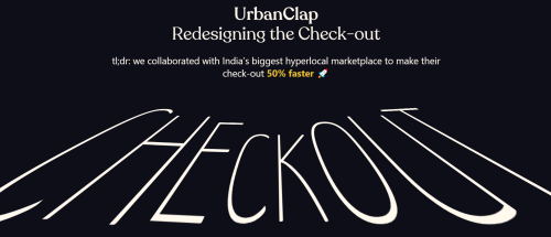 Re-designed the check-out for India's massive home-services marketplace.