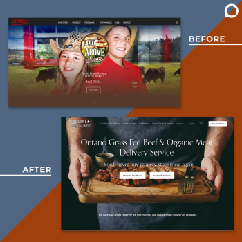 Web design & E-commerce for A Cut Above Meats