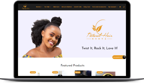 Natural Hair Kenya E-commerce website