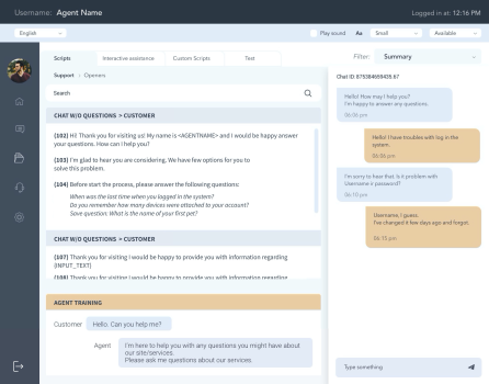 Automating the First Touch with Customers through a Dedicated Chatbot
