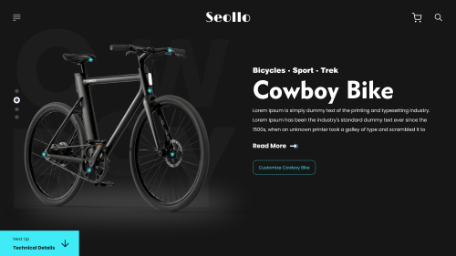 Product Landing Page for Online Cycle Store with Accurate Info