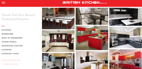 British Kitchens - Custom Website Development
