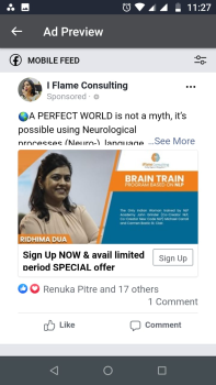 Facebook and instagram Ad campaign