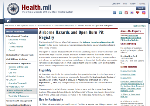 Department of Defense (AHOBPR)