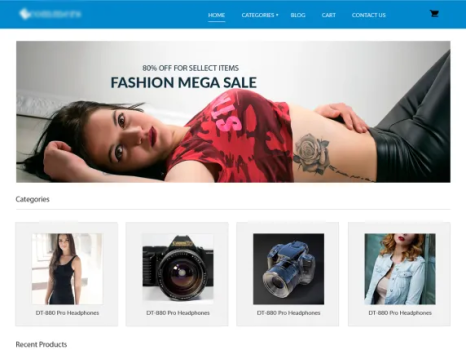 Ecommerce fashion website