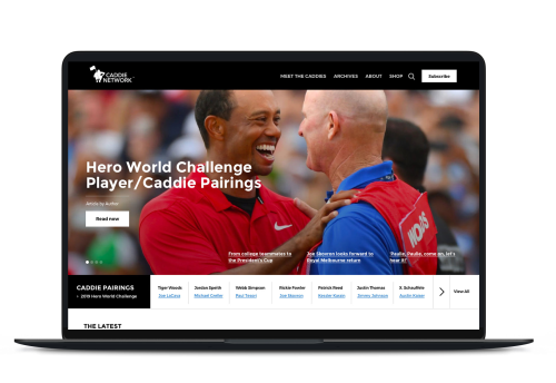 The Caddie Network Website Redesign