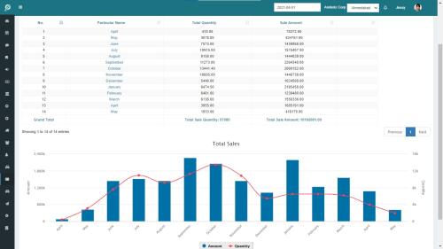 Automotive ERP - Sales Report