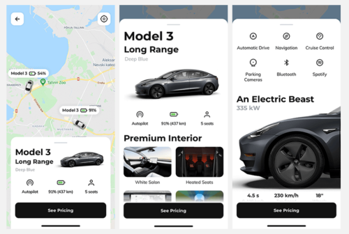 Enabling Mobile Solution For Exclusive Tesla Car Rental.