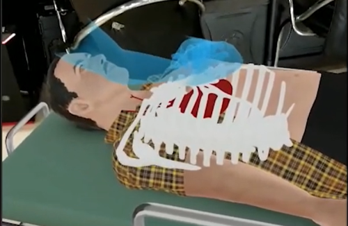 CPR training in Augmented Reality